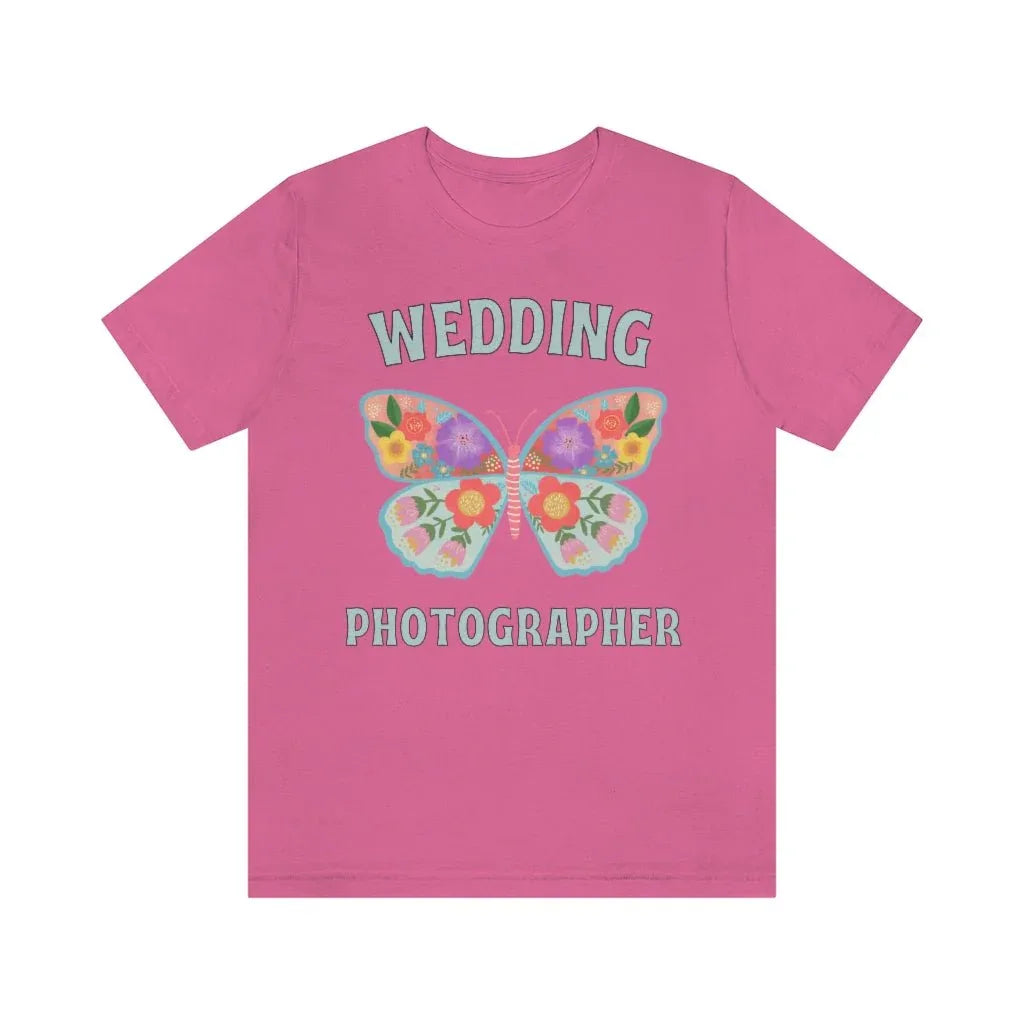 Wedding Photographer Tee Shirt: Retro Butterfly - BIG FRENCHIES