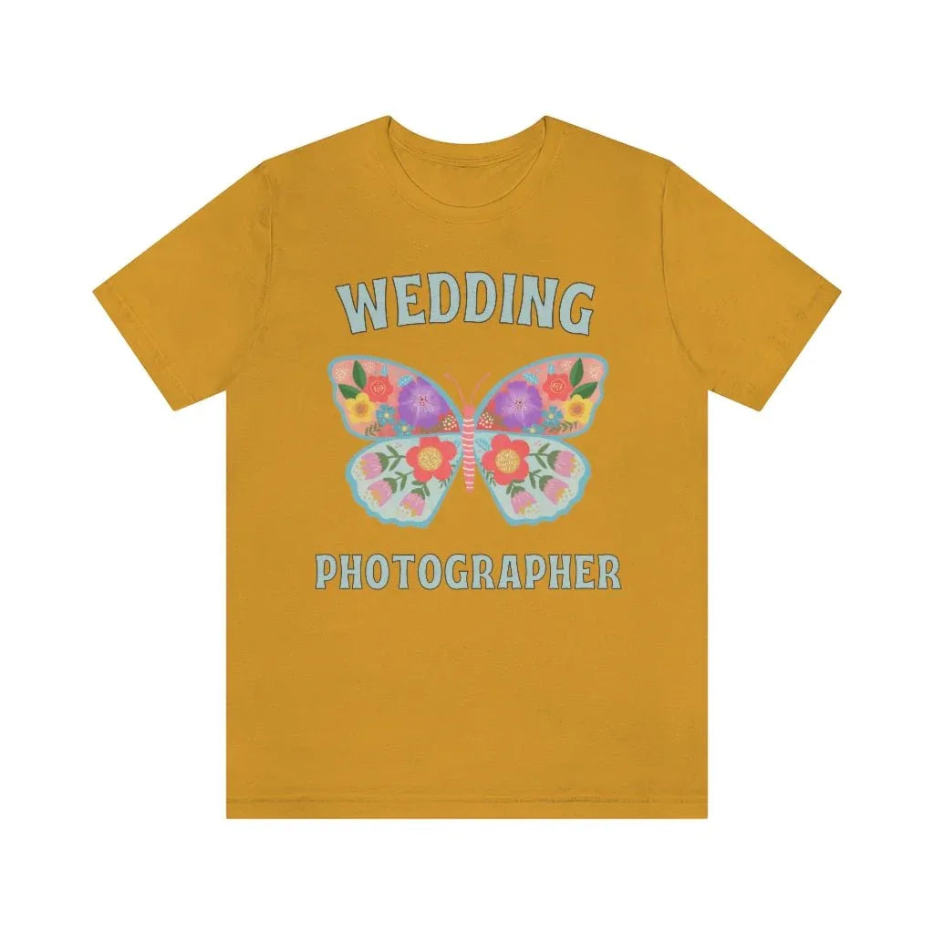 Wedding Photographer Tee Shirt: Retro Butterfly - BIG FRENCHIES