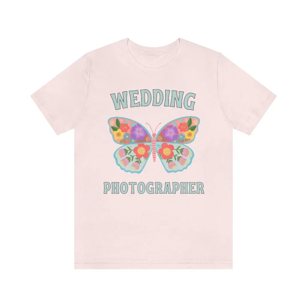 Wedding Photographer Tee Shirt: Retro Butterfly - BIG FRENCHIES