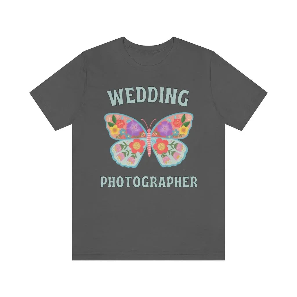 Wedding Photographer Tee Shirt: Retro Butterfly - BIG FRENCHIES