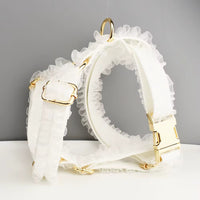 Personalized Wedding White Lace Classic Set