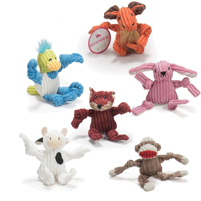 Wee Huggles® Assorted Plush Dog Toys, 6 Pack - BIG FRENCHIES