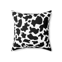 Western Halloween Pillow with Groovy Ghost Cowboy and Cow Print: Feeling Ghostly - BIG FRENCHIES