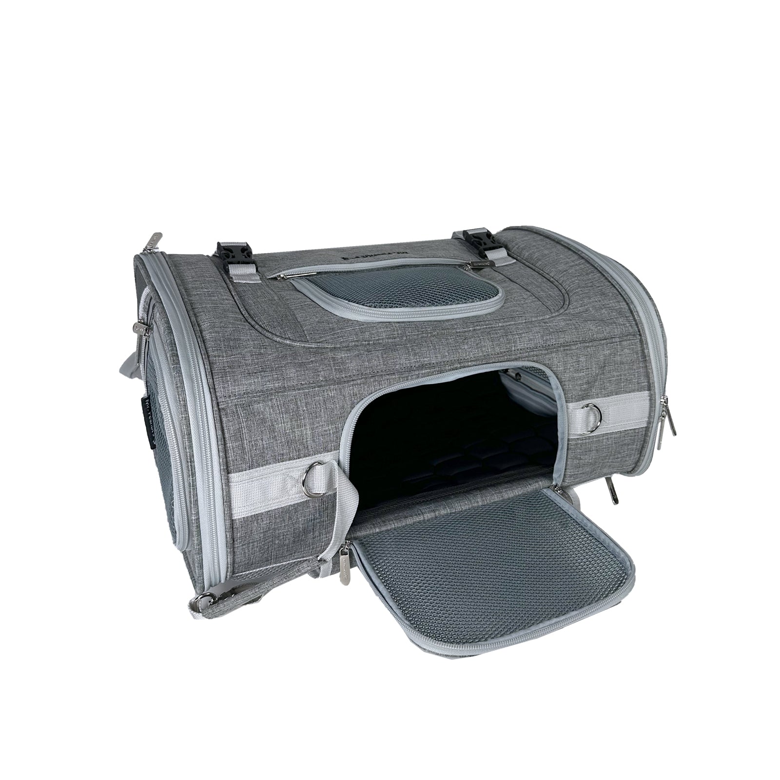 Mr. Peanut's Monterey Series Airline Compliant Horizontal Backpack Pet Carrier - BIG FRENCHIES