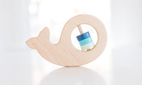 Whale Wooden Baby Rattle - BIG FRENCHIES