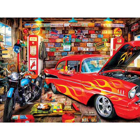 Wheels - Retro Garage 750 Piece Puzzle by Masterpieces Puzzles - BIG FRENCHIES