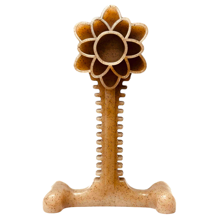 Honey Bone Dental Flower Tower - Indestructible Nylon Dog Chew Toy XL | USA - BIG FRENCHIES
