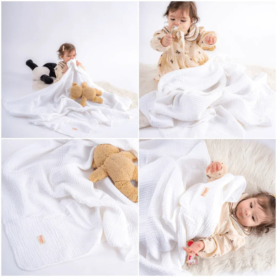 Quilted 4 Layers Muslin Blanket - BIG FRENCHIES