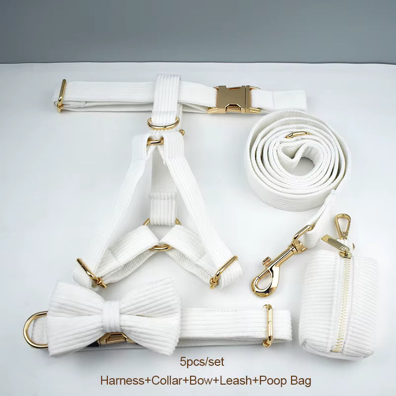 Personalized White Corduroy Classic Set