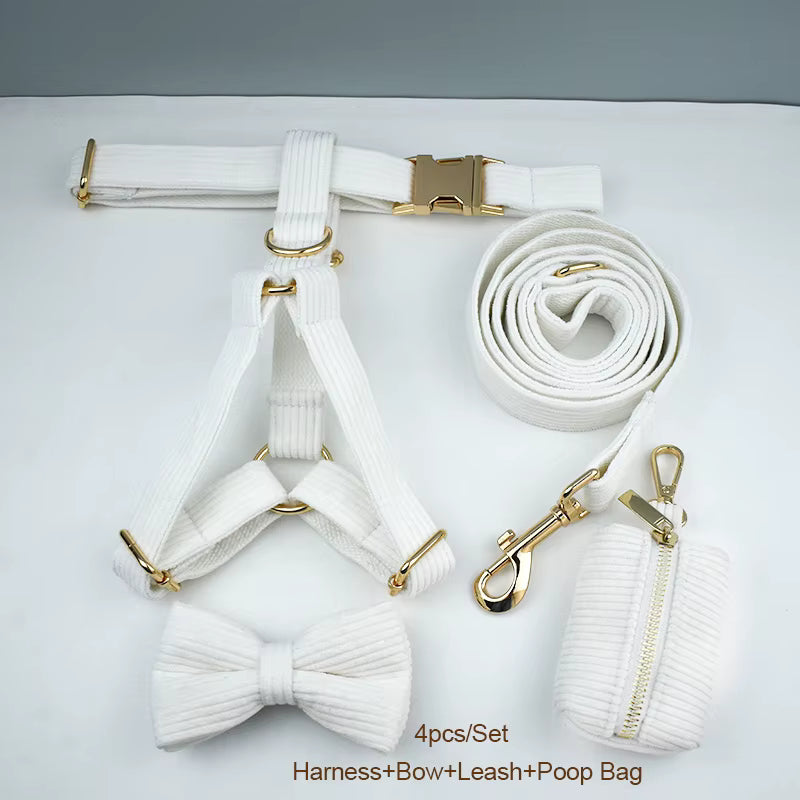 Personalized White Corduroy Classic Set