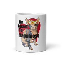"MY SECRET TO HAPPINESS" COFFEE MUG