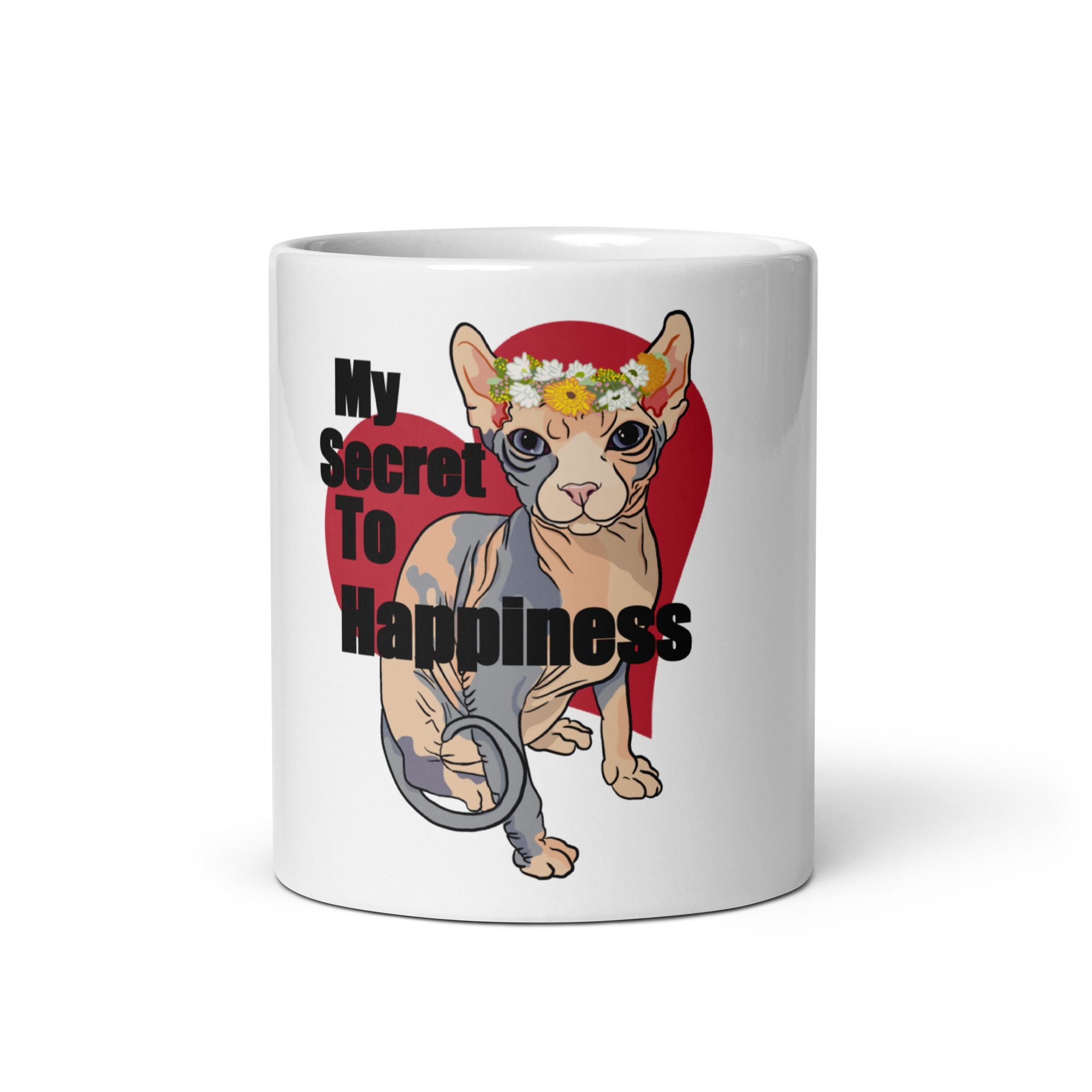 "MY SECRET TO HAPPINESS" COFFEE MUG