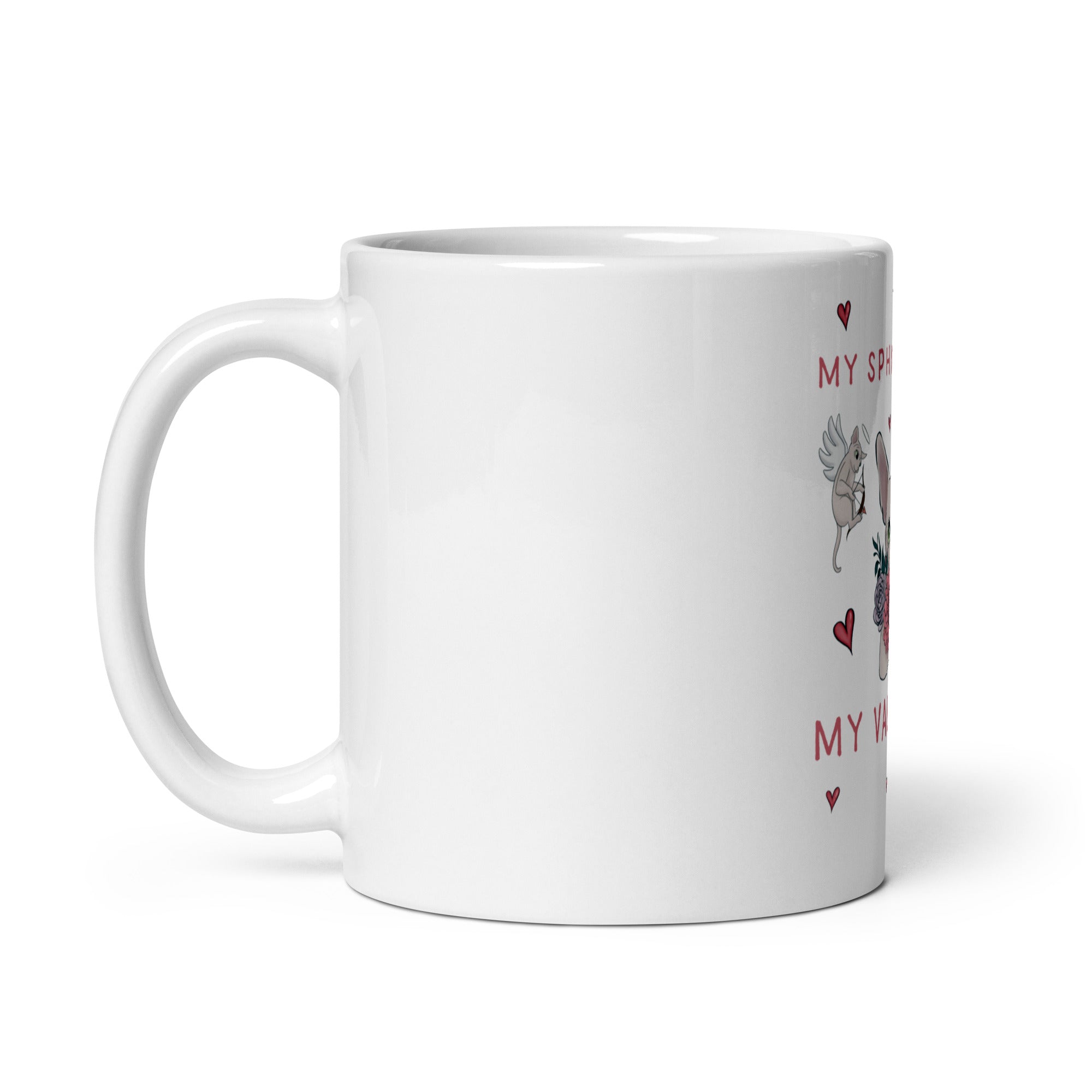 "MY SPHYNX CAT IS MY VALENTINE" COFFEE MUG