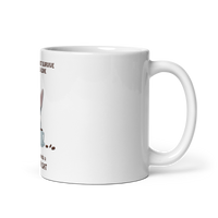 "WOMAN CAN'T SURVIVE ON COFFEE ALONE" COFFEE MUG