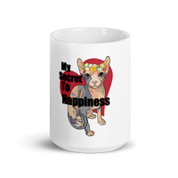 "MY SECRET TO HAPPINESS" COFFEE MUG