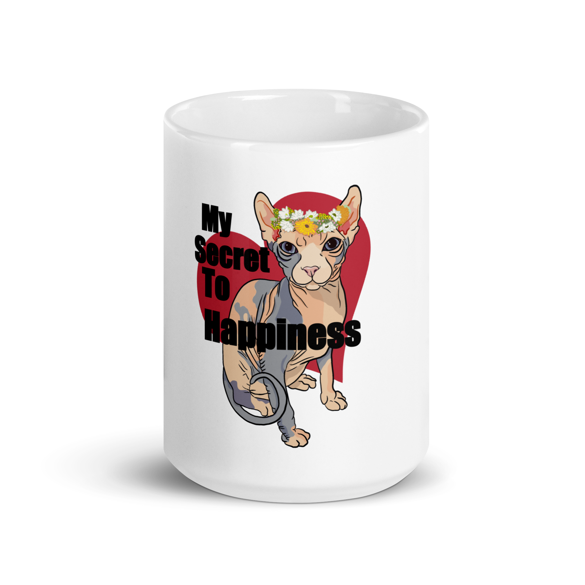 "MY SECRET TO HAPPINESS" COFFEE MUG