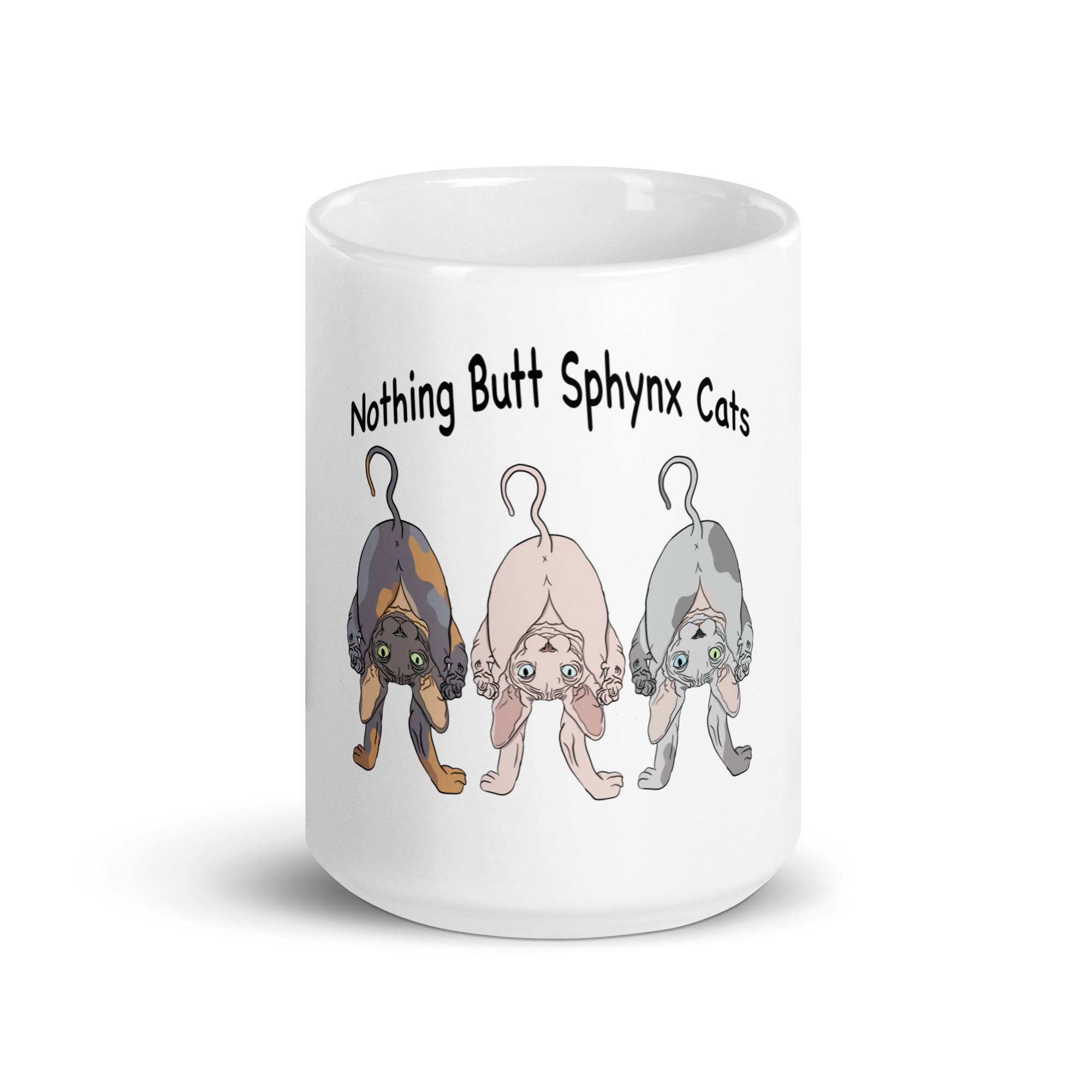 "NOTHING BUTT SPHYNX CATS" COFFEE MUG