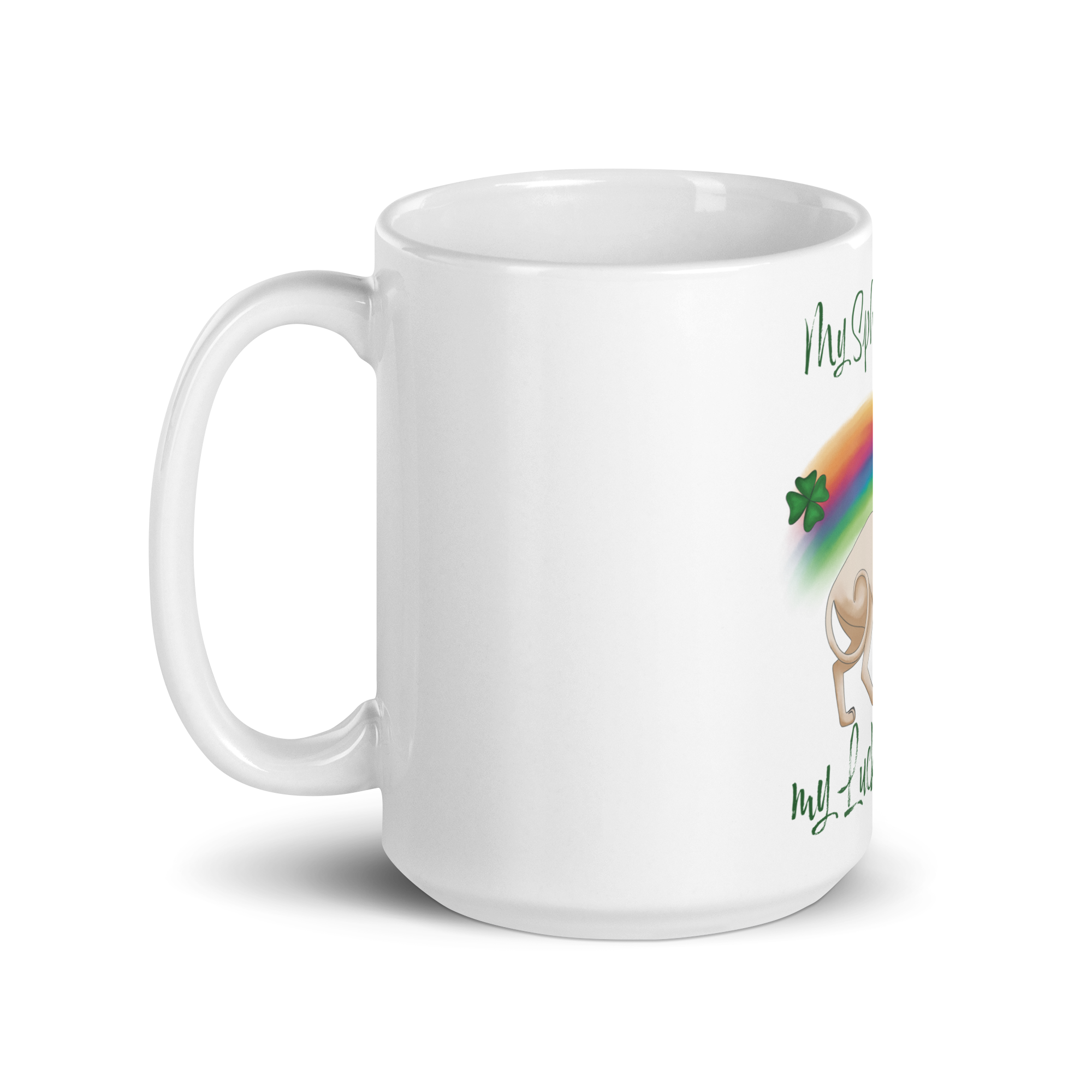 "MY SPHYNX IS MY LUCKY CHARM" COFFEE MUG