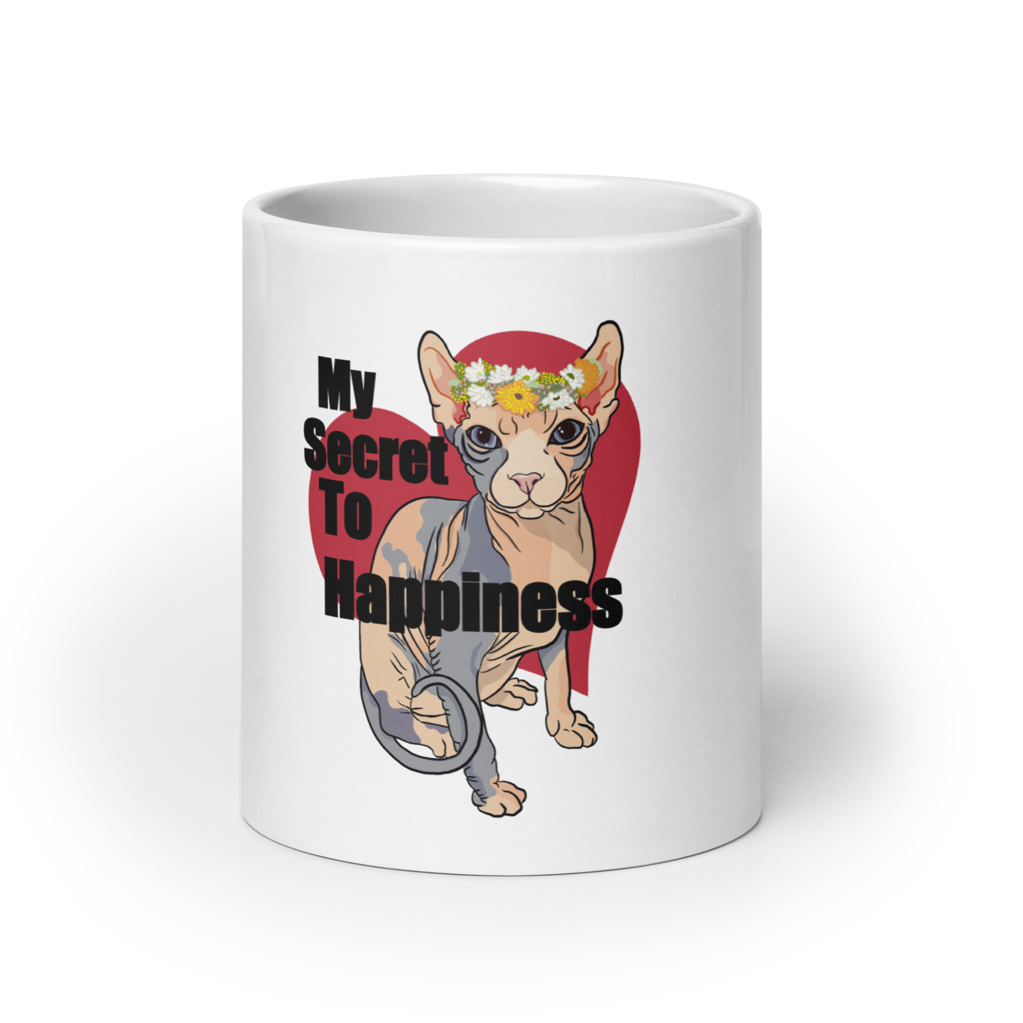 "MY SECRET TO HAPPINESS" COFFEE MUG