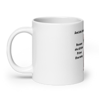 "DITCHED PRINCE CHARMING & GOT A SPHYNX" MUG