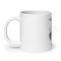 "WOMAN CAN'T SURVIVE ON COFFEE ALONE" COFFEE MUG