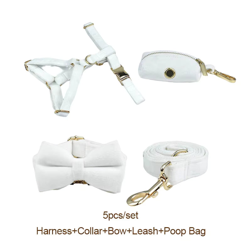 Personalized White Wedding Velvet Classic Set