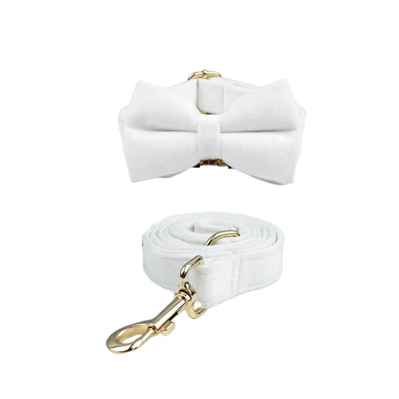 Personalized White Wedding Velvet Classic Set