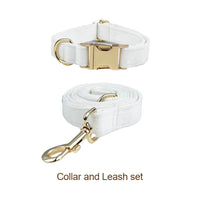 Personalized White Wedding Velvet Classic Set