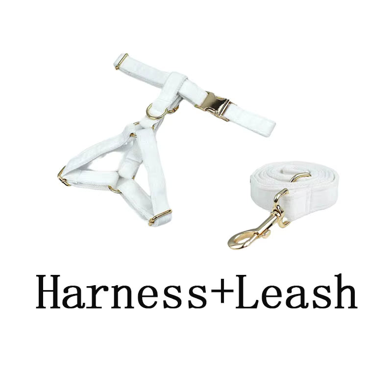 Personalized White Wedding Velvet Classic Set