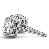 0.50 CTW Lab Grown Diamond Studs Earrings - G/VS Clarity in 14k Gold Over Sterling
