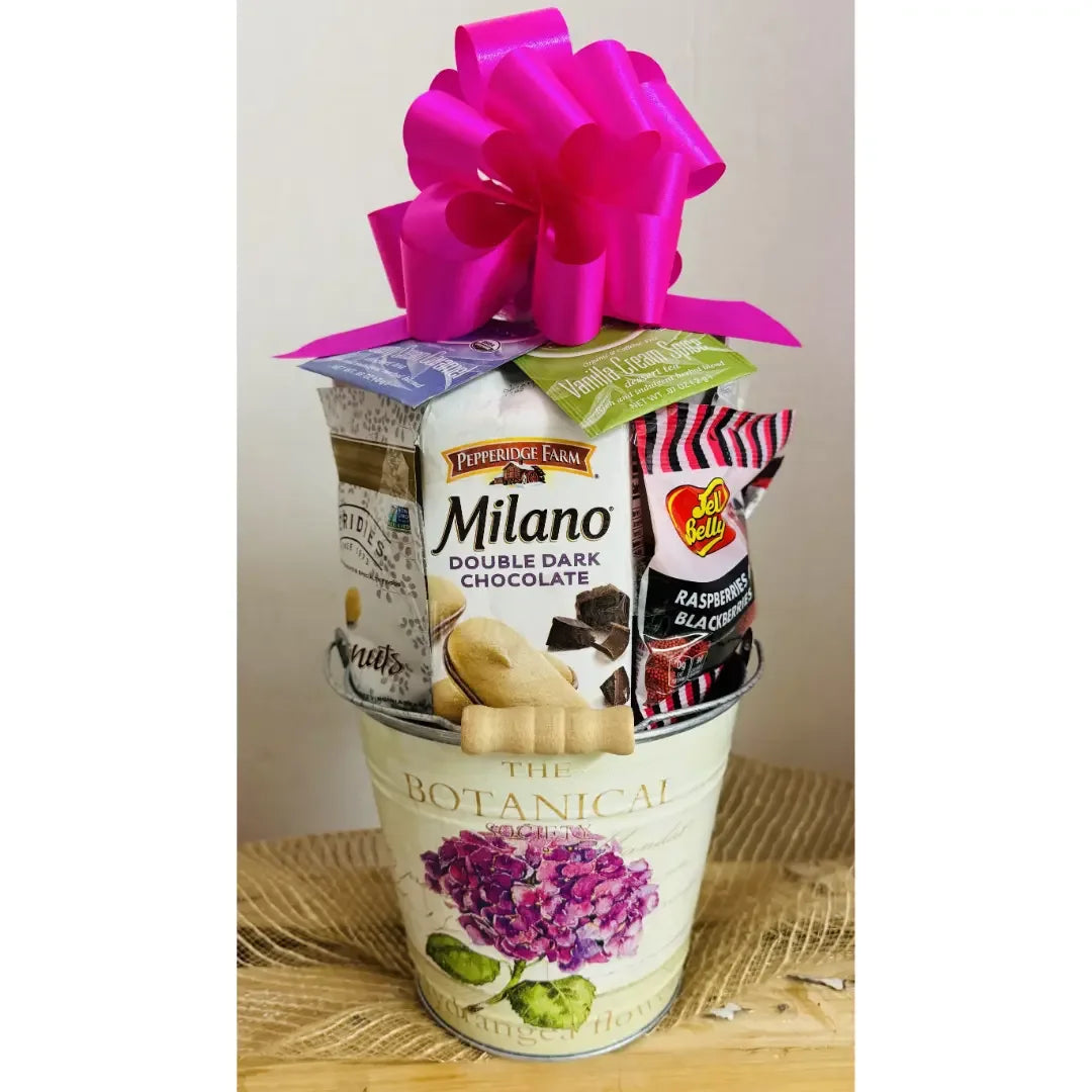 Small Botanical Hydrangea Gift Basket - BIG FRENCHIES