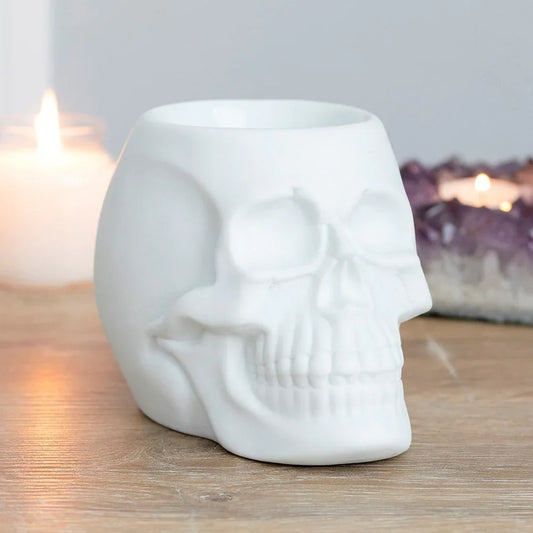 White Skull Oil Burner and Wax Warmer - BIG FRENCHIES