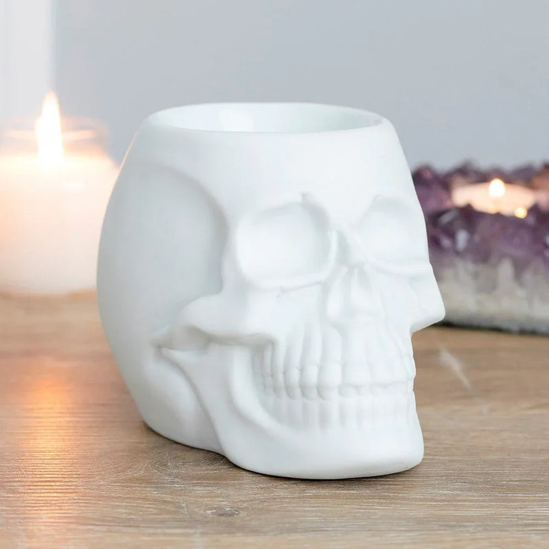 White Skull Oil Burner and Wax Warmer - BIG FRENCHIES
