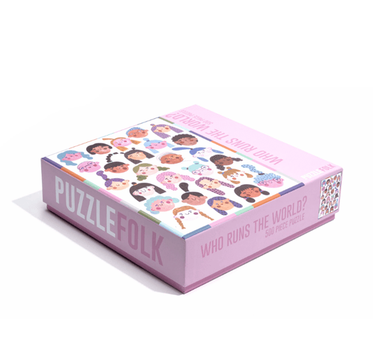 Who Runs The World? 500 Piece Puzzle by Puzzlefolk | Empowering Women Jigsaw Puzzle