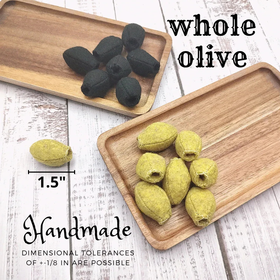 Felt olives (whole and stuffed) - BIG FRENCHIES