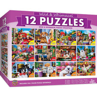 Wild & Whimscial Jigsaw Puzzle Collection - 12 Pack | Masterpieces Puzzles - BIG FRENCHIES