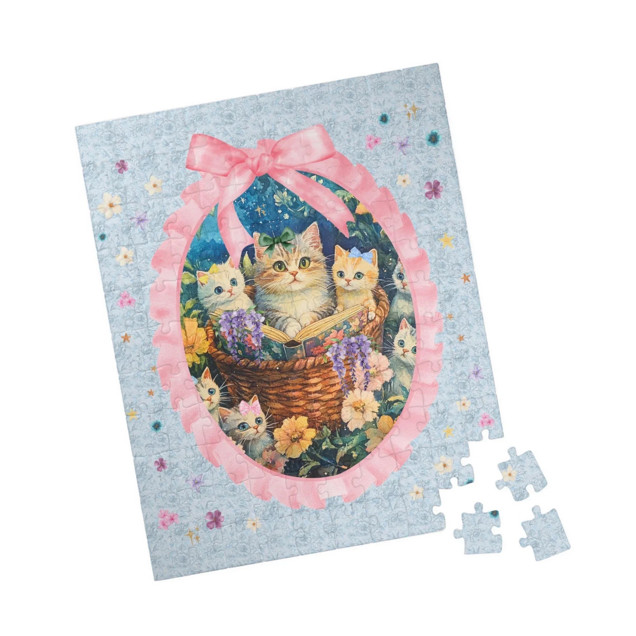 Wildflower Cat Puzzle for Cat Mom - BIG FRENCHIES