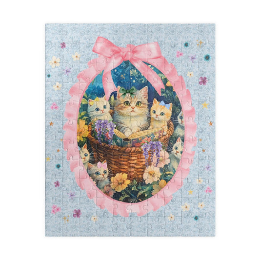Wildflower Cat Puzzle for Cat Mom - BIG FRENCHIES