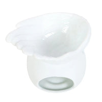 White Angel Wing Dish Oil Burner - BIG FRENCHIES