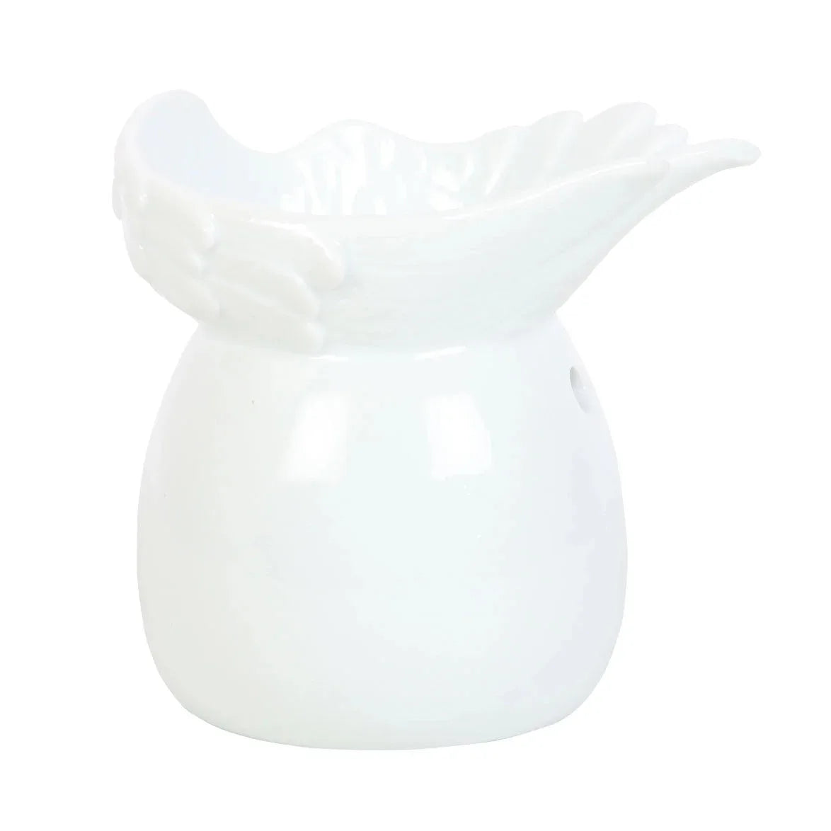 White Angel Wing Dish Oil Burner - BIG FRENCHIES