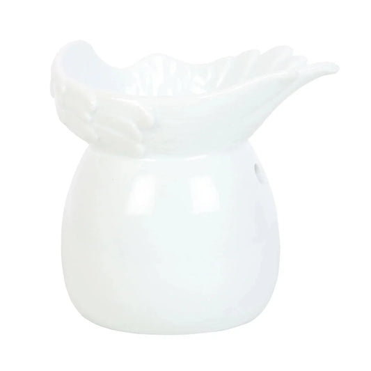 White Angel Wing Dish Oil Burner - BIG FRENCHIES