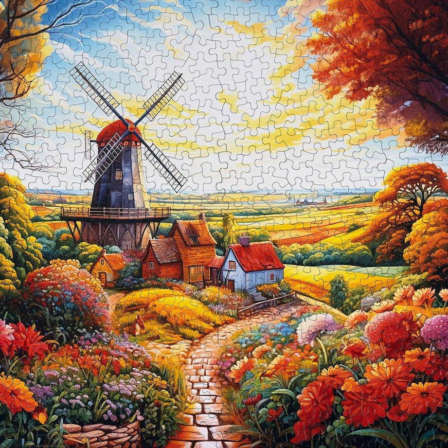 Windmill On The Farm 500 Piece Jigsaw Puzzle by Springbok Puzzles - BIG FRENCHIES