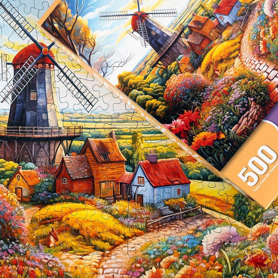 Windmill On The Farm 500 Piece Jigsaw Puzzle by Springbok Puzzles - BIG FRENCHIES