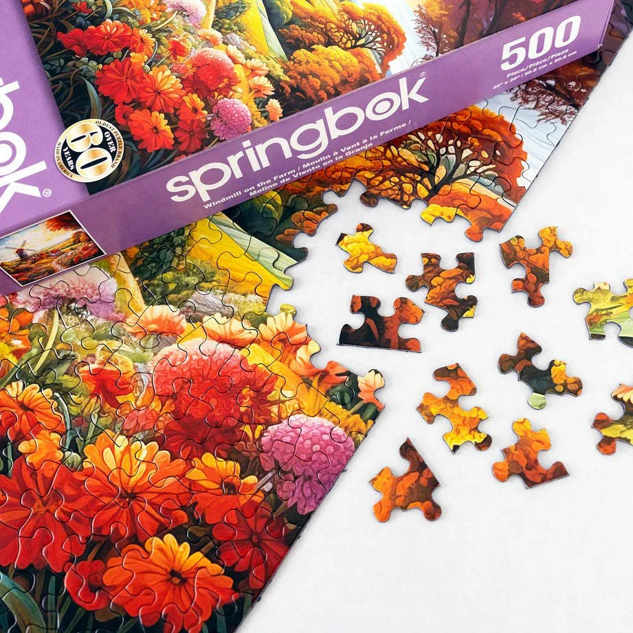 Windmill On The Farm 500 Piece Jigsaw Puzzle by Springbok Puzzles - BIG FRENCHIES