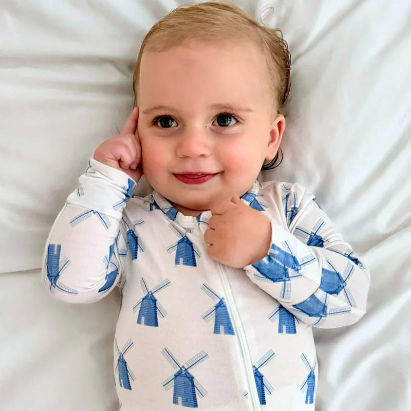 Hamptons Windmill Zippered Romper - BIG FRENCHIES