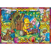Winnie the Pooh Stained Glass 500 Piece Jigsaw Puzzle by Masterpieces Puzzles - BIG FRENCHIES