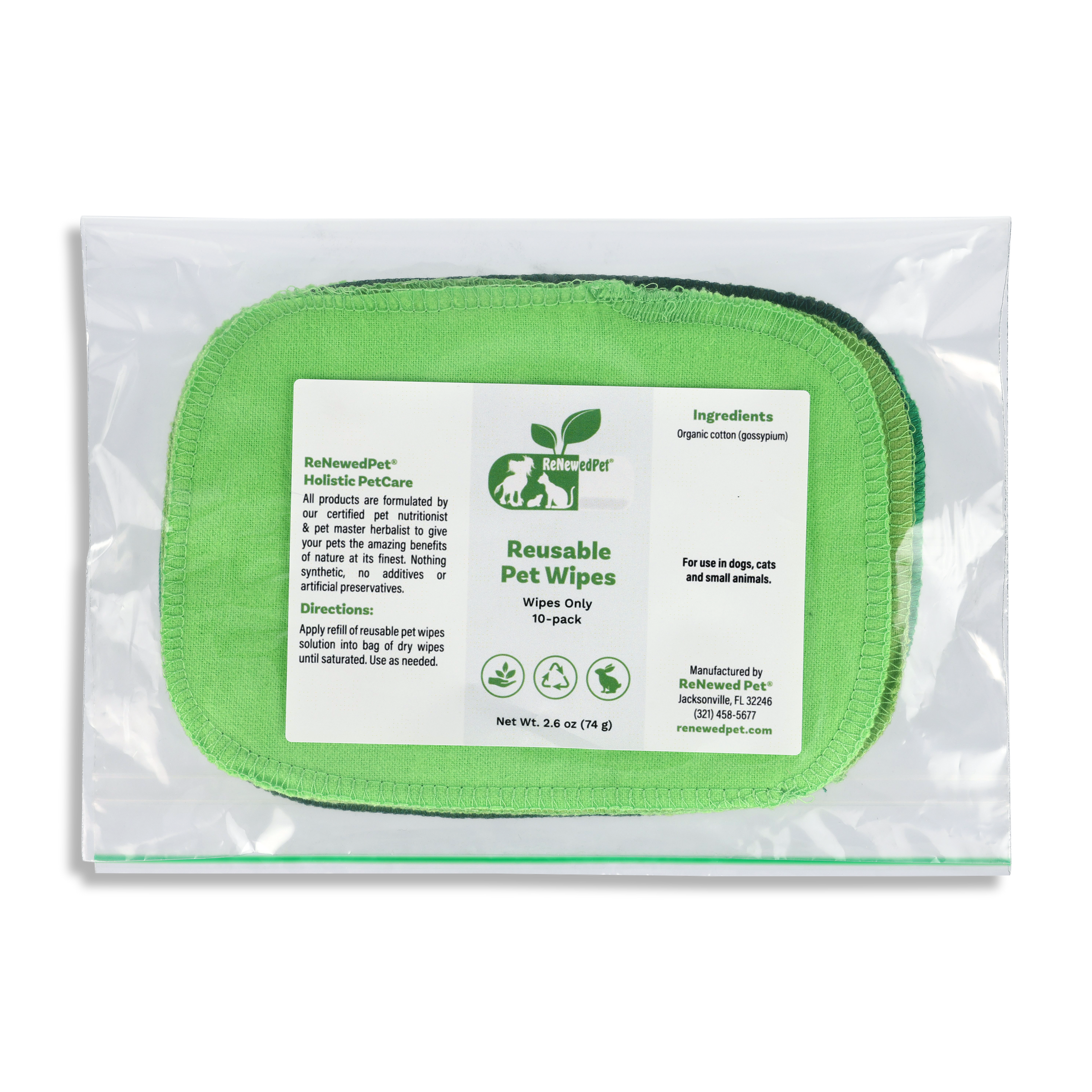 4-ALL PETS REUSABLE PET WIPES