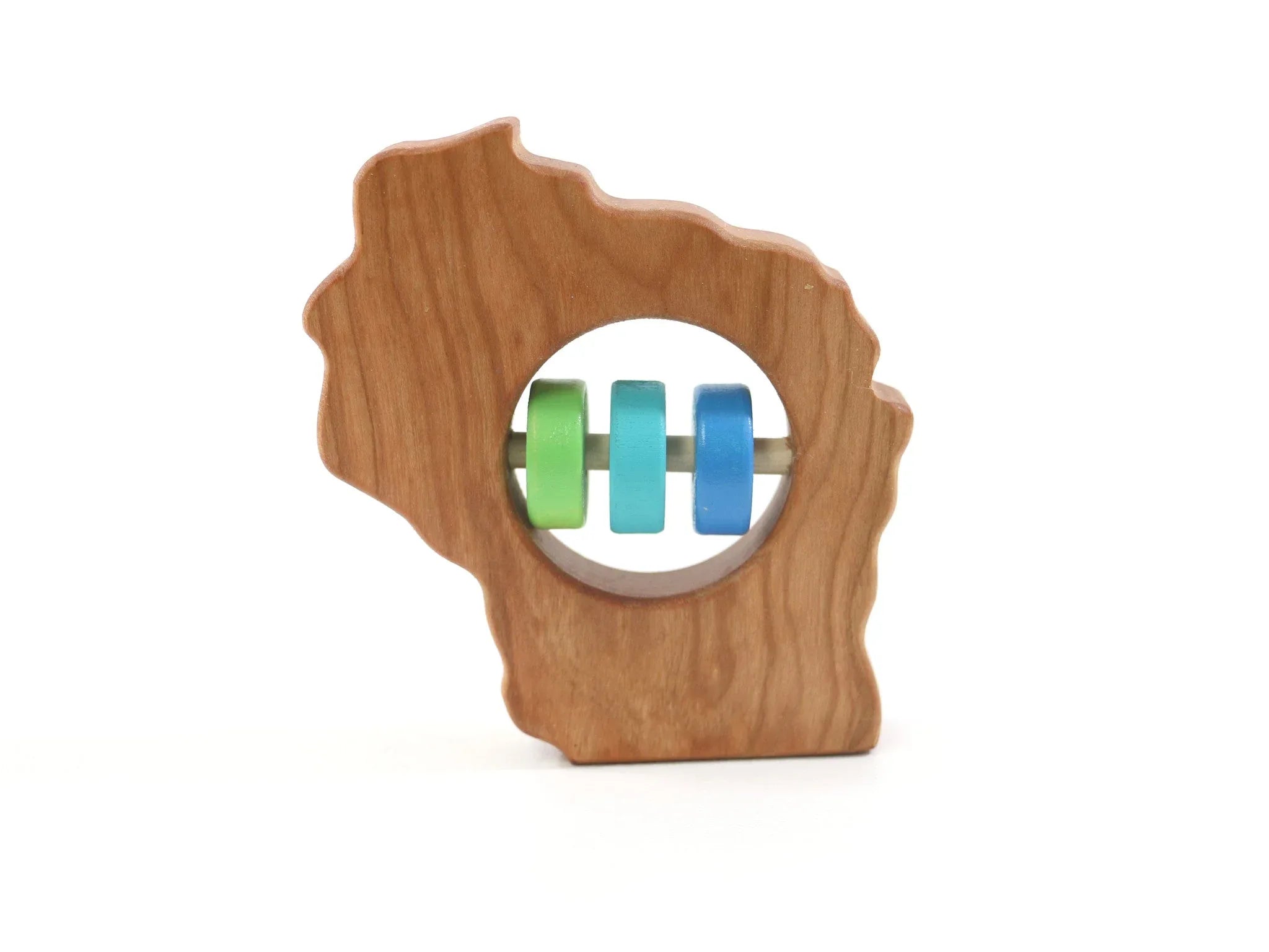 Wisconsin State Wooden Baby Rattle™ - BIG FRENCHIES