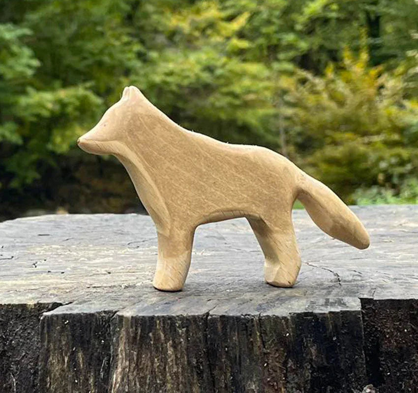 Wooden Wolf Toy - BIG FRENCHIES