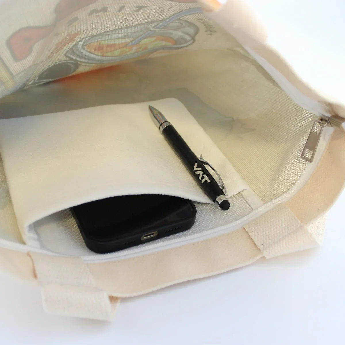 Cream Boba Tote Bag – Cute Gift with Keychain & Enamel Pin - BIG FRENCHIES